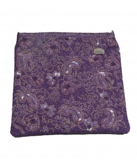 Square Theli - Lavender Embroidered