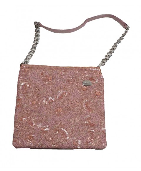 Square Theli - Baby Pink Embroidered