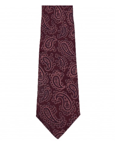 Woven Tie - Maroon Paisley