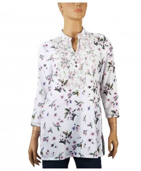 Casual Kurti - Pink Floral