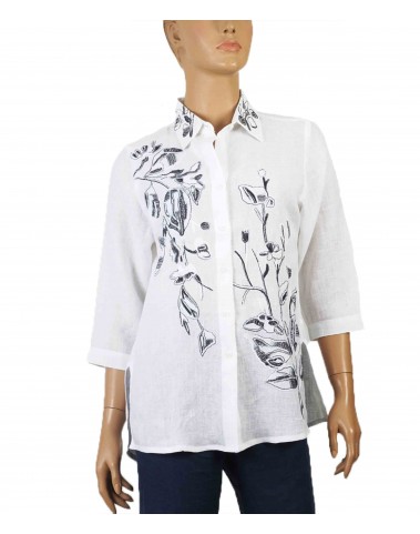 Embroidered Casual Shirt - Black Embroidery