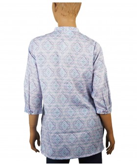 Casual Kurti - Lavender Ethical Print