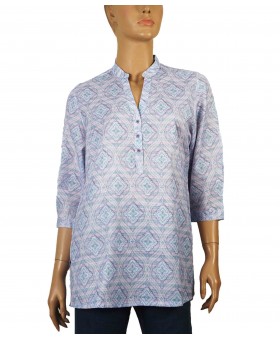 Casual Kurti - Lavender Ethical Print