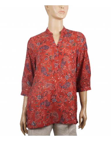 Casual Kurti - Pretty Red Paisley