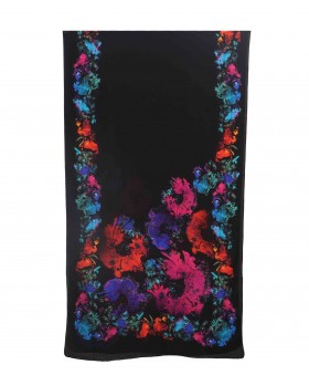 Crepe Silk Scarf - Colour Splash