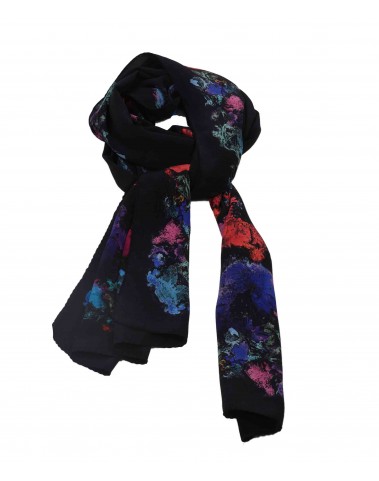 Crepe Silk Scarf - Colour Splash