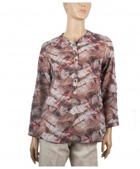 Casual Kurti - Brown Rust