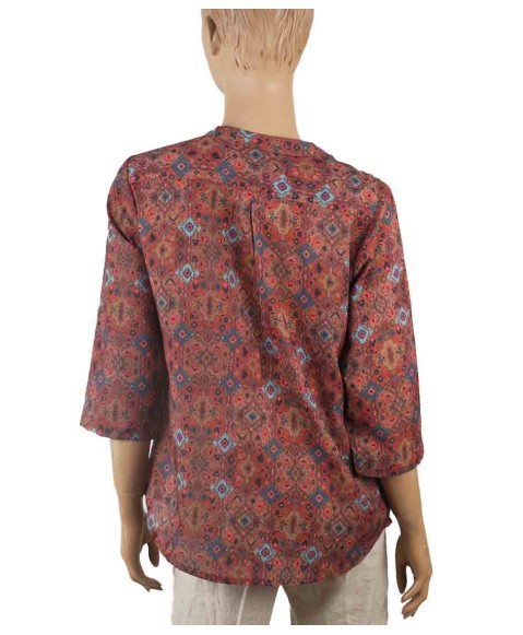 Casual Kurti - Brown Ikat