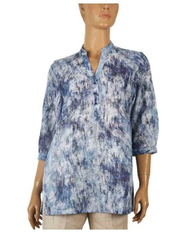 Casual Kurti - Blue Splash