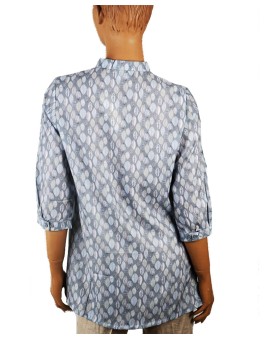 Casual Kurti - Grey Leaf