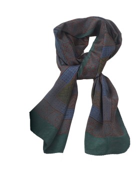 Crepe Silk Scarf - Abstract
