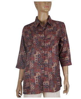 Casual Shirt - Brown Floral