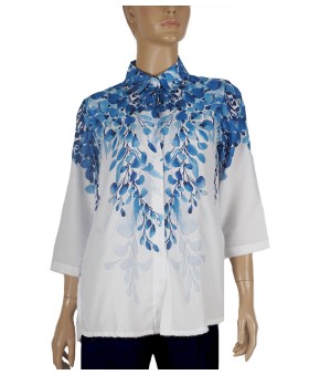 Casual Shirt - Blue Petals