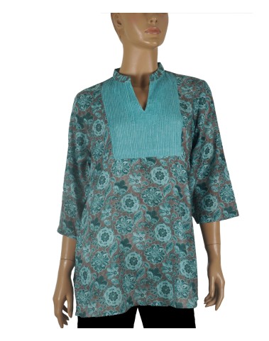 Casual Shirt - Aqua Green Floral