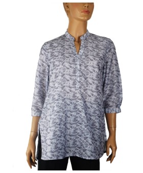 Casual Kurti - Grey Abstract