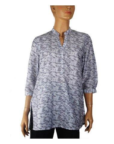 Casual Kurti - Grey Abstract