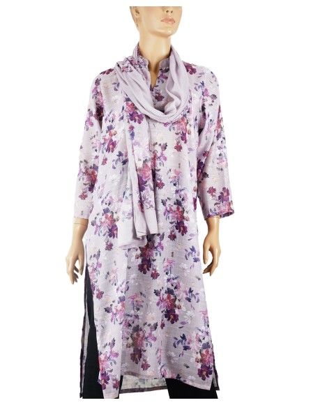 Tunic - Pretty Lilac Flowers