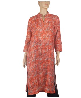 Tunic - Orange Paisley