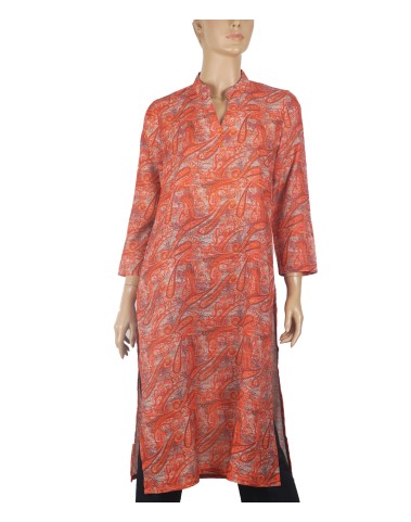 Tunic - Orange Paisley