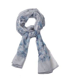 Cotton Scarves - Blue Lily