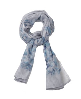 Cotton Scarves - Blue Lily