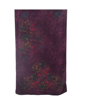Crepe Silk Scarf - Pink Small Flowers