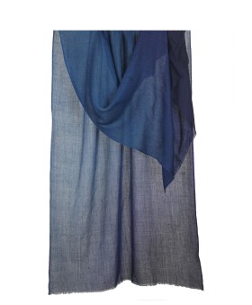 Shaded Ombre Stole - Navy Blue 