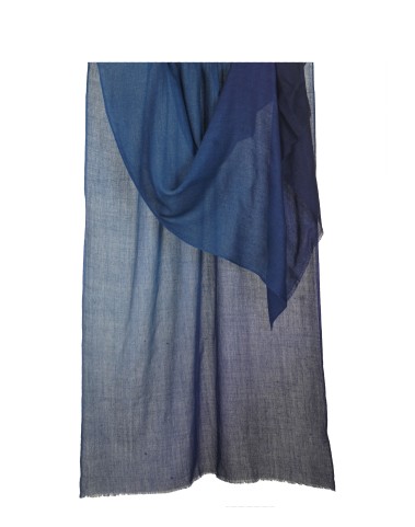Shaded Ombre Stole - Navy Blue 