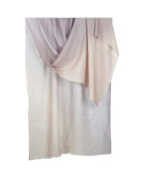 Shaded Ombre Stole - Beige And Coffee Colour Shade