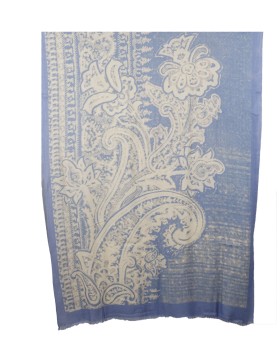 White Flowers Box Stole