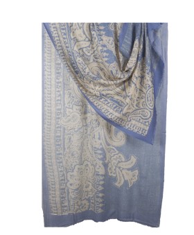 White Flowers Box Stole
