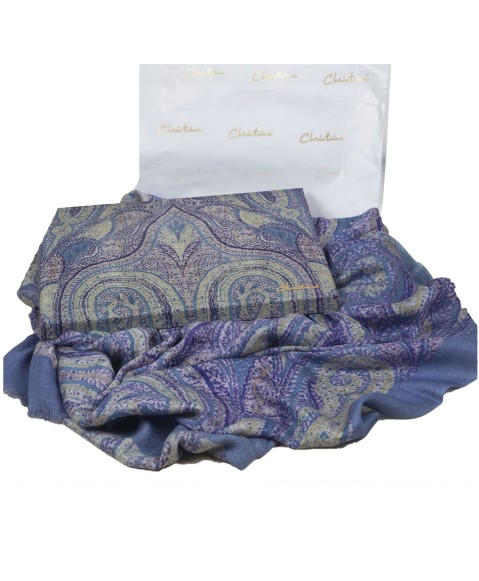 Lilac Paisley Box Stole