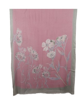 Pink Floral Box Stole