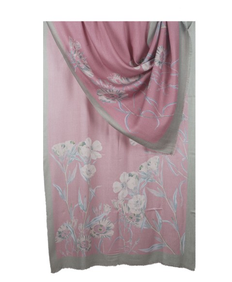 Pink Floral Box Stole