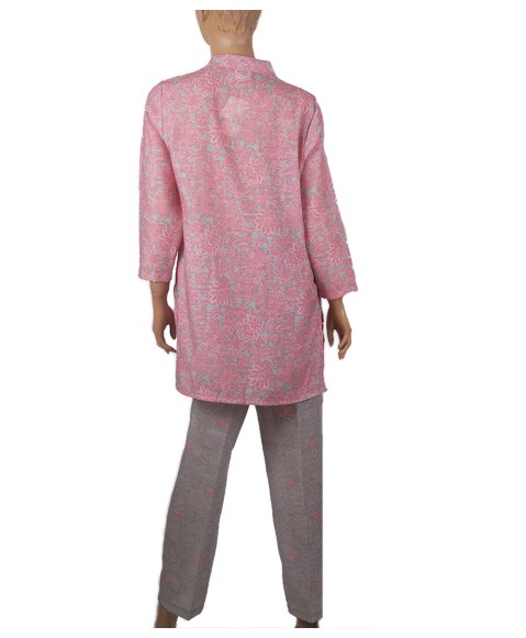 Cotton Co-ord Set - Pink Flower