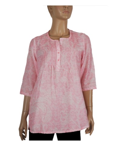 Casual Shirt- Baby Pink Bandhani Casual Shirt- Baby Pink Bandhani