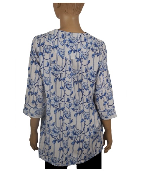 Casual Shirt- Blue Leaf Casual Shirt- Blue Leaf