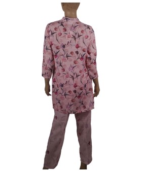 Cotton Co-ord Set - Pink Tulip