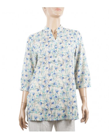 Casual  Kurti - Blue Roses