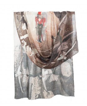 Digital Cashmere Stole - Circus