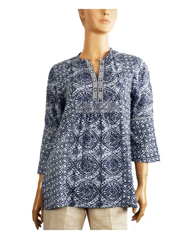 Casual Kurti - Blue Festival Kurti 