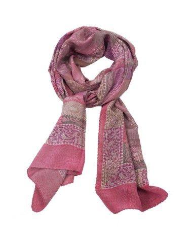 Crepe Silk Scarf -Dusty Pink Floral