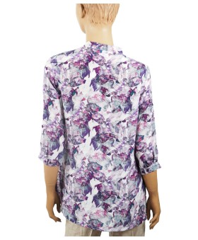 Short Silk Shirt - swiss plant