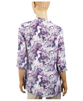 Short Silk Shirt - swiss plant