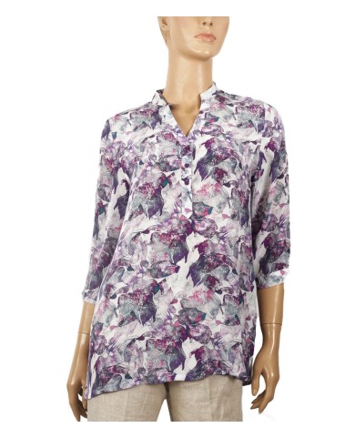 Short Silk Shirt - swiss plant