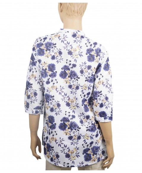 Casual Kurti - Blue Roses