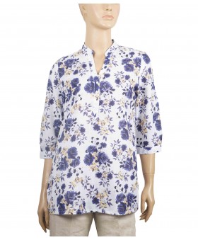 Casual Kurti - Blue Roses