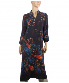 Tunic - Black Big Paisley