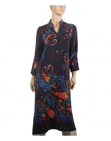 Tunic - Black Big Paisley