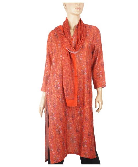 Tunic - Red Paisley